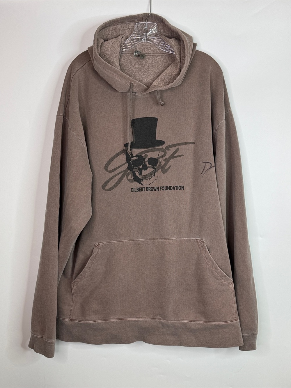 Gilbert Brown Foundation Brown Hooded Sweatshirt Size 3XL